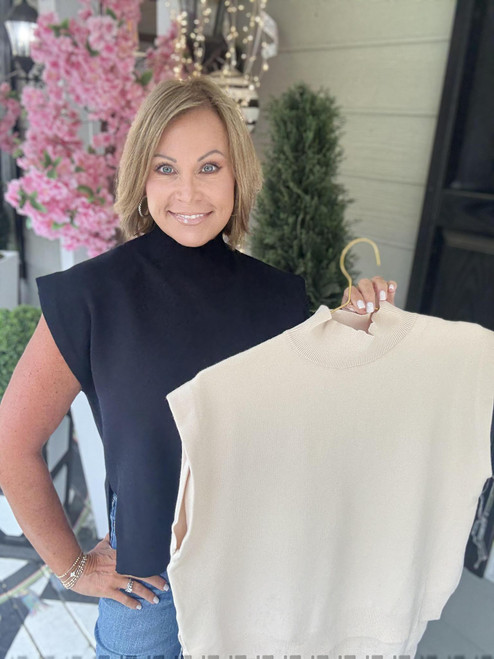 Effortless Edge Sweater Vest