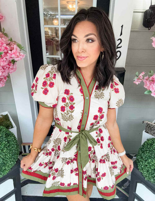 Petal & Vine mini-Dress