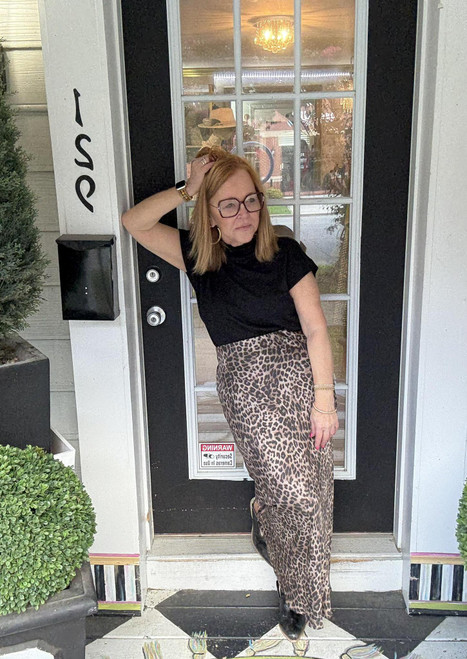 Wild Side Leopard Midi Skirt