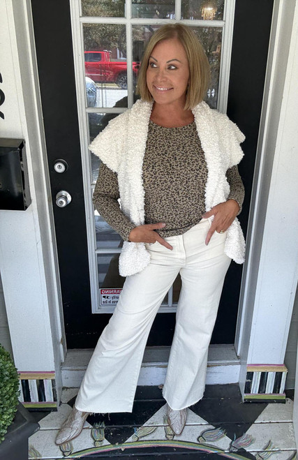 Wild Whisper Ribbed Top