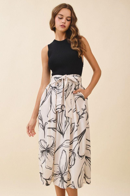 Ink Blossom Midi