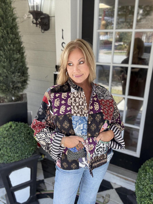 Dark Patch Quilted Jacket Dark Patch Quilted Jacket