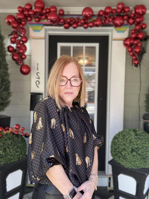 Golden Gaze Cheetah Blouse