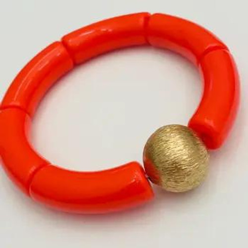 Golden Ember Statement Bracelet