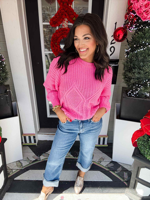 Pink Crush Cozy Sweater