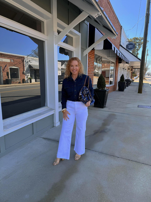 Fab Ab White Wide Leg Pants