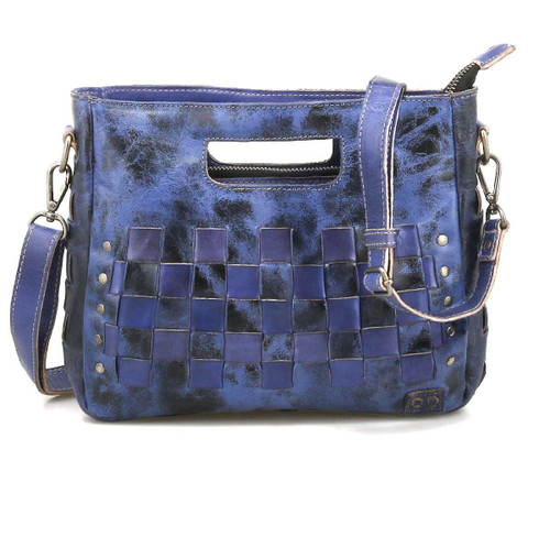 Indigo Lux Leather Tote