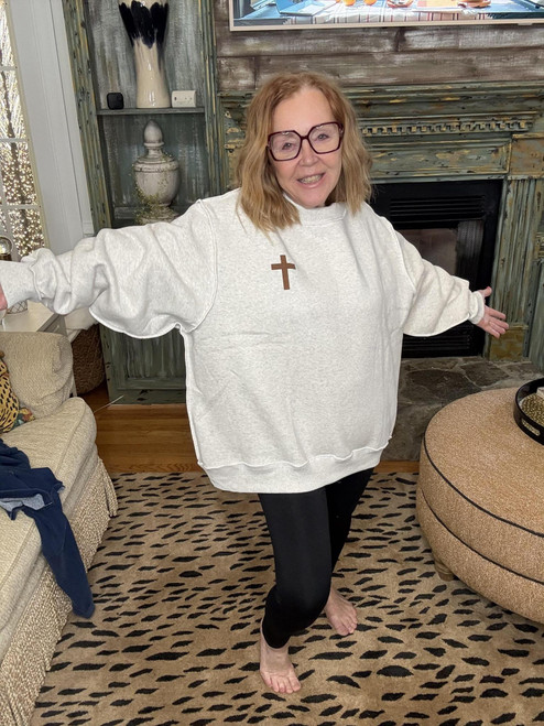 Cross & Jesus Saves Sweatshirt.