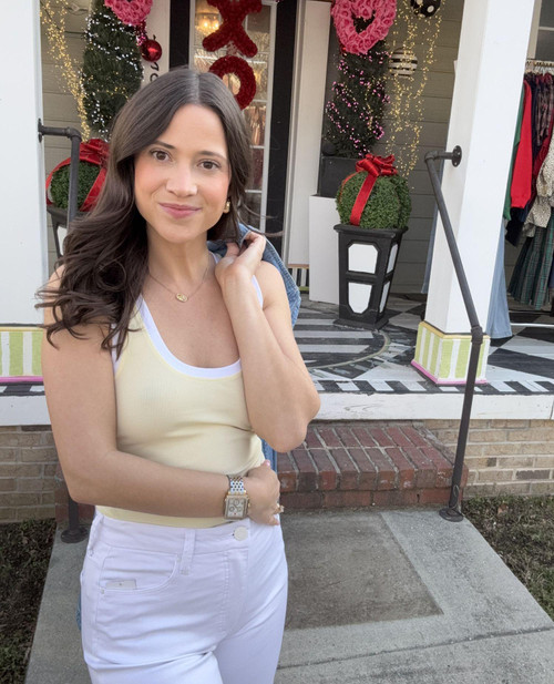 Colorblocked rib Tank