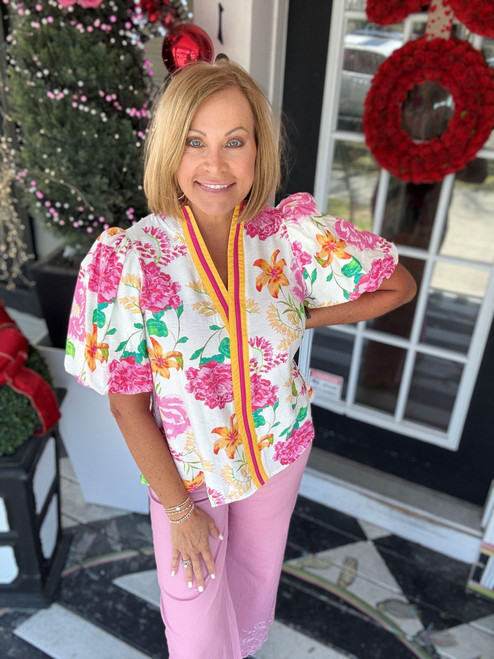 Spring Fling Floral Top