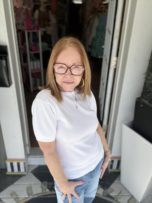 Southern Glow Short Sleeve Sweater