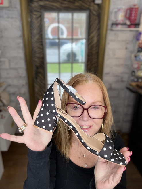 Midnight Polka Darling Heel