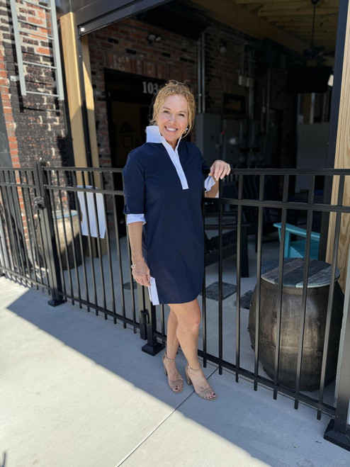 Midnight Escape Shirt Dress