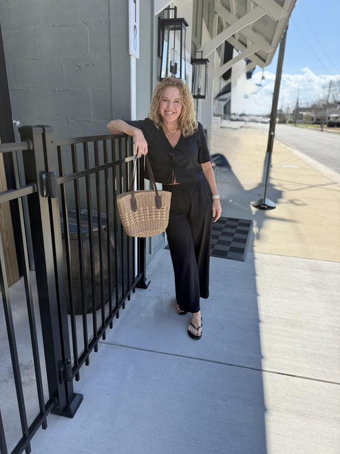 Coastal Market Straw Tote