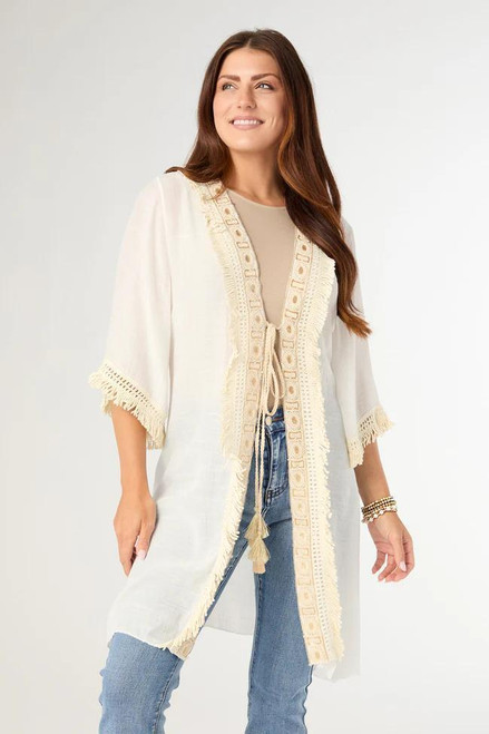 Golden Coast Fringe Cardigan