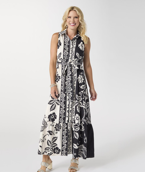 Black & Ivory Charm Maxi