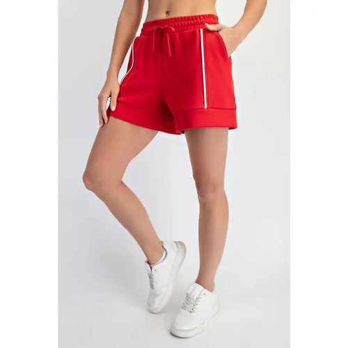 Woman's red shorts