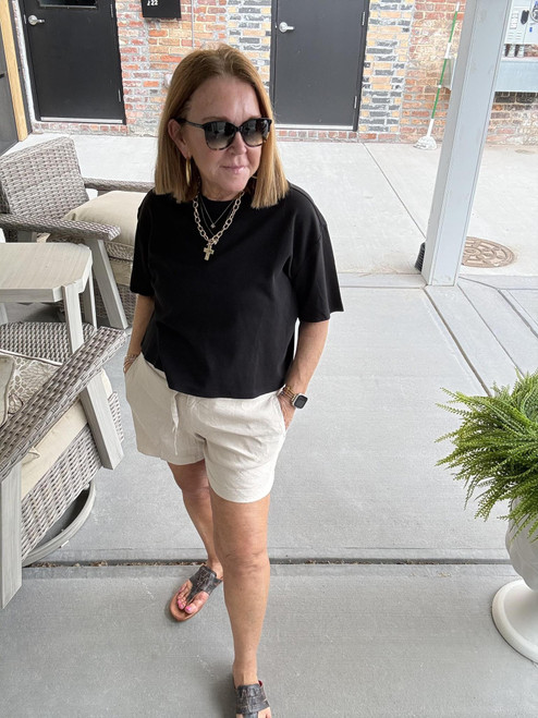 Coastal Breeze Linen Shorts