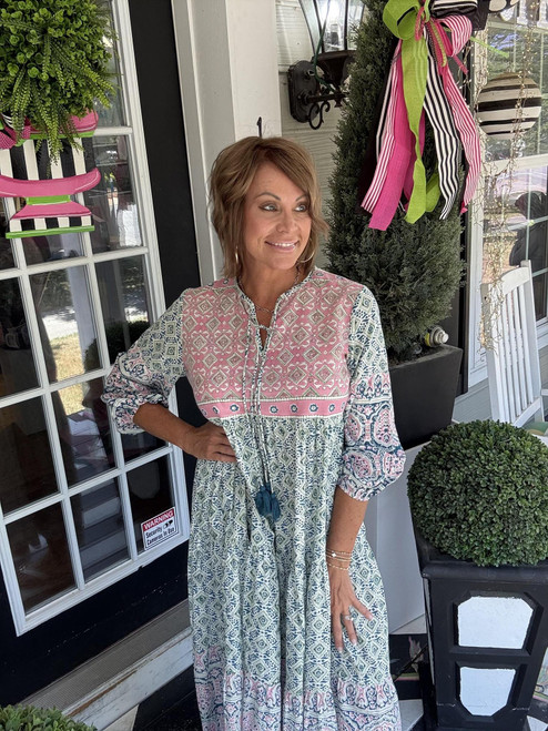 Sweet Tea Breeze Cotton Midi Dress