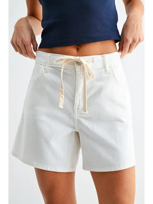 Coastal Ease Linen Tie Waist Shorts