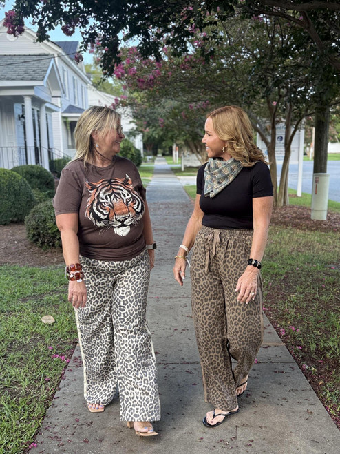 Wild Side Leopard Track Pants