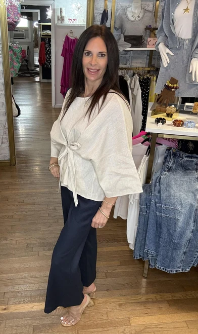 Linen On Me Wide Leg Pants