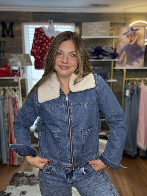 Blue Jean Baby Sherpa Jacket