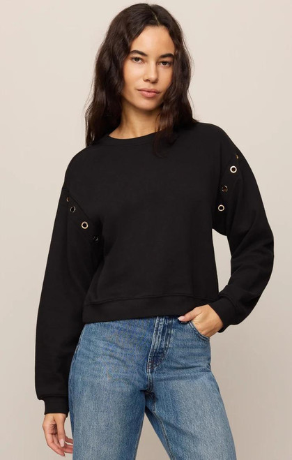 Gilded Edge Grommet Sweatshirt