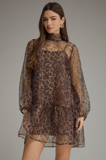 Wild About Fall Leopard Mini Dress