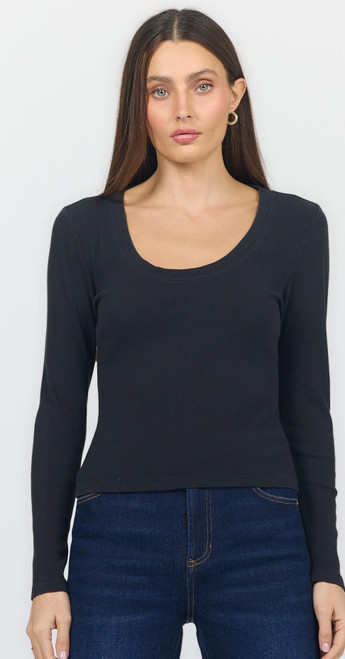 Second Skin Scoop Neck Top