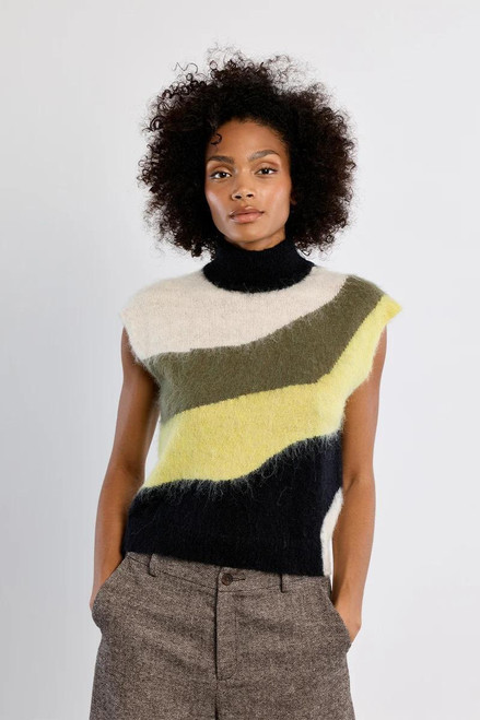 Lime Twist Sweater Vest