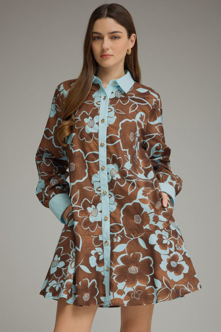 Bluebell Contrast Floral Mini Dress