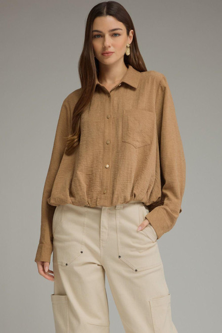 Easy Does It Button Front Top
