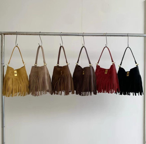 Fringe Benefits Bucket Bag