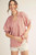 Rosy Gingham Puff Sleeve Top