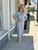Coastal Stripe Wide Leg Pants