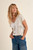 Embellished V-Neck Short Sleeve Tee