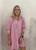 Pink Pinstripe Popover Dress