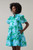Blue Willow Floral Tiered Dress