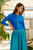 Santorini Contrast Trim Ribbed Top.