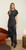 Charlotte Satin Lace Trim Midi Dress