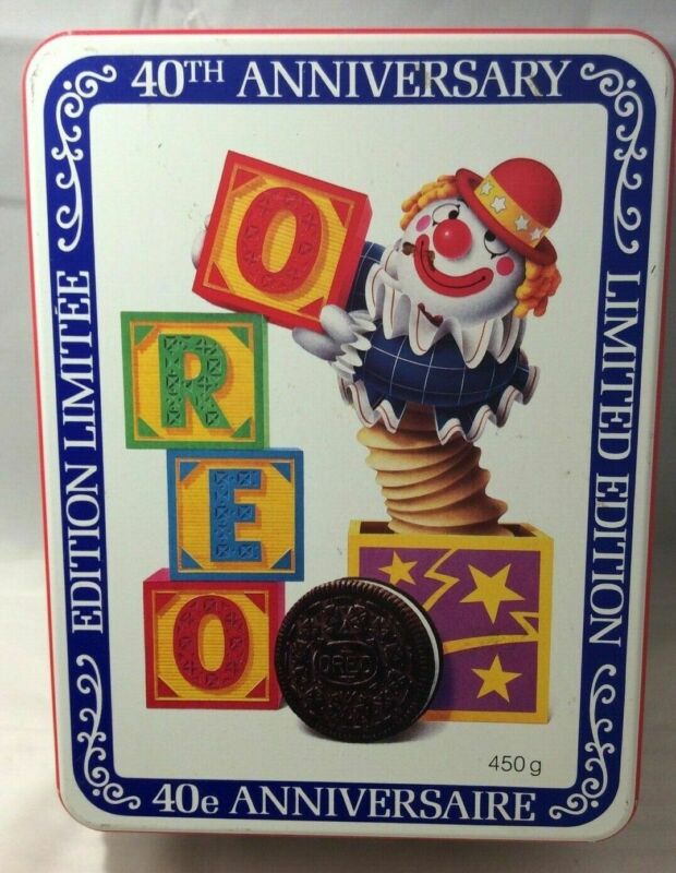 Oreo 40th Anniversary Limited Edition Tin With Jack in the Box & Blocks #2