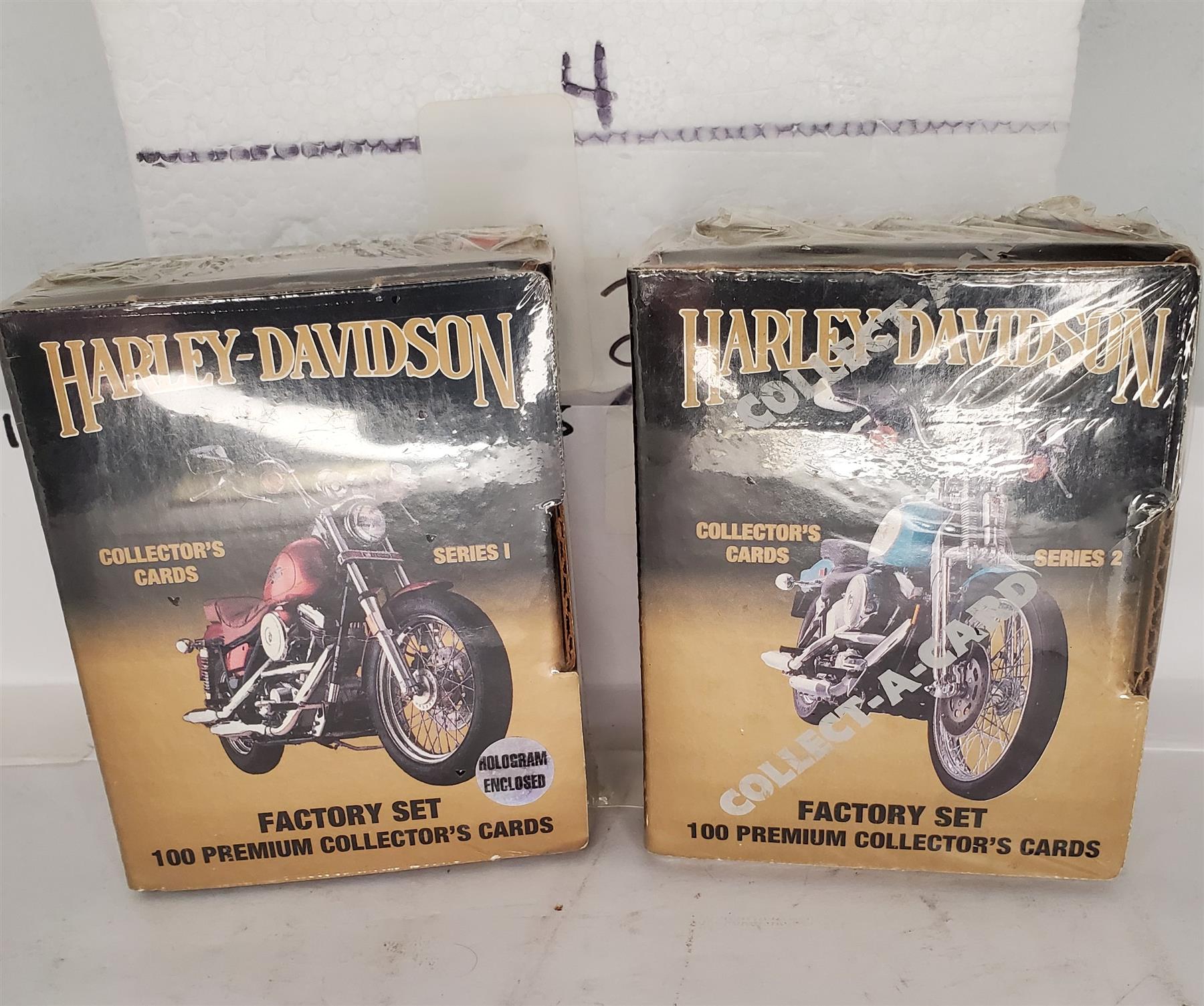 1992 Harley Davidson Motorcycle Series 1 and 2 Collector Cards Factory Sealed