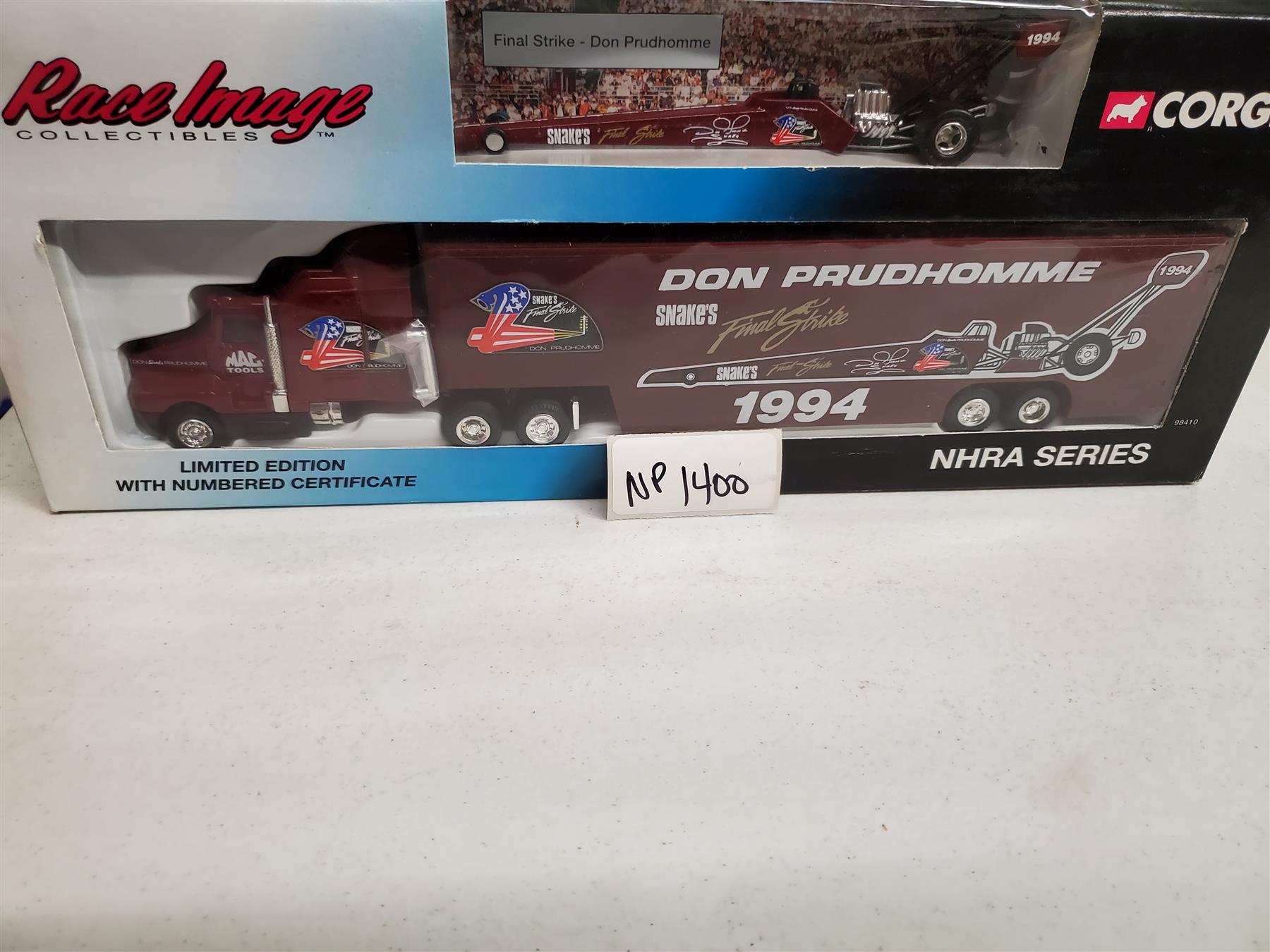 1994 Don "The Snake" Prudhomme Final Strike Transporter 1/64 scale