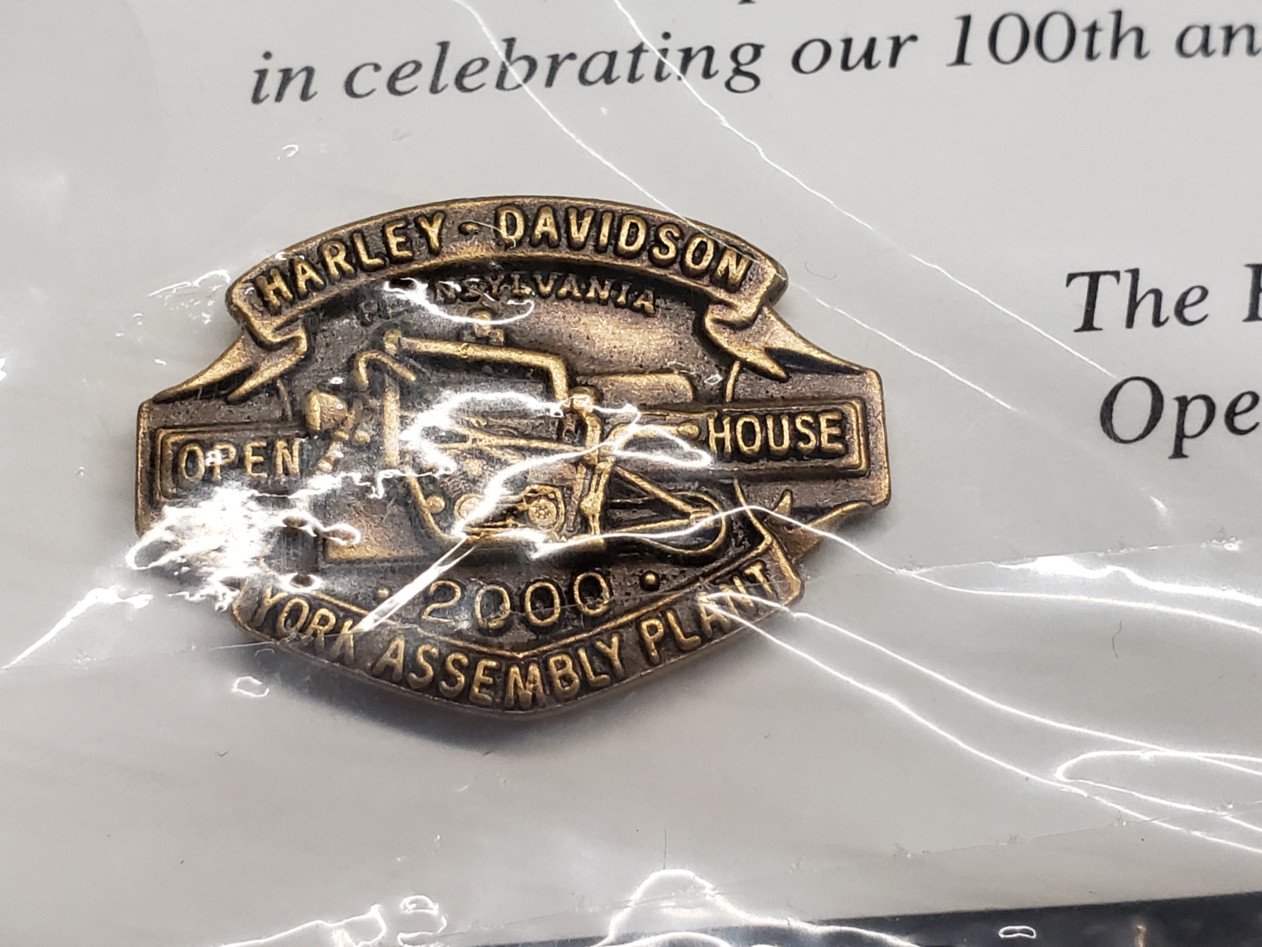1998, 2000, 2001 Genuine Harley-Davidson factory Open House Pins