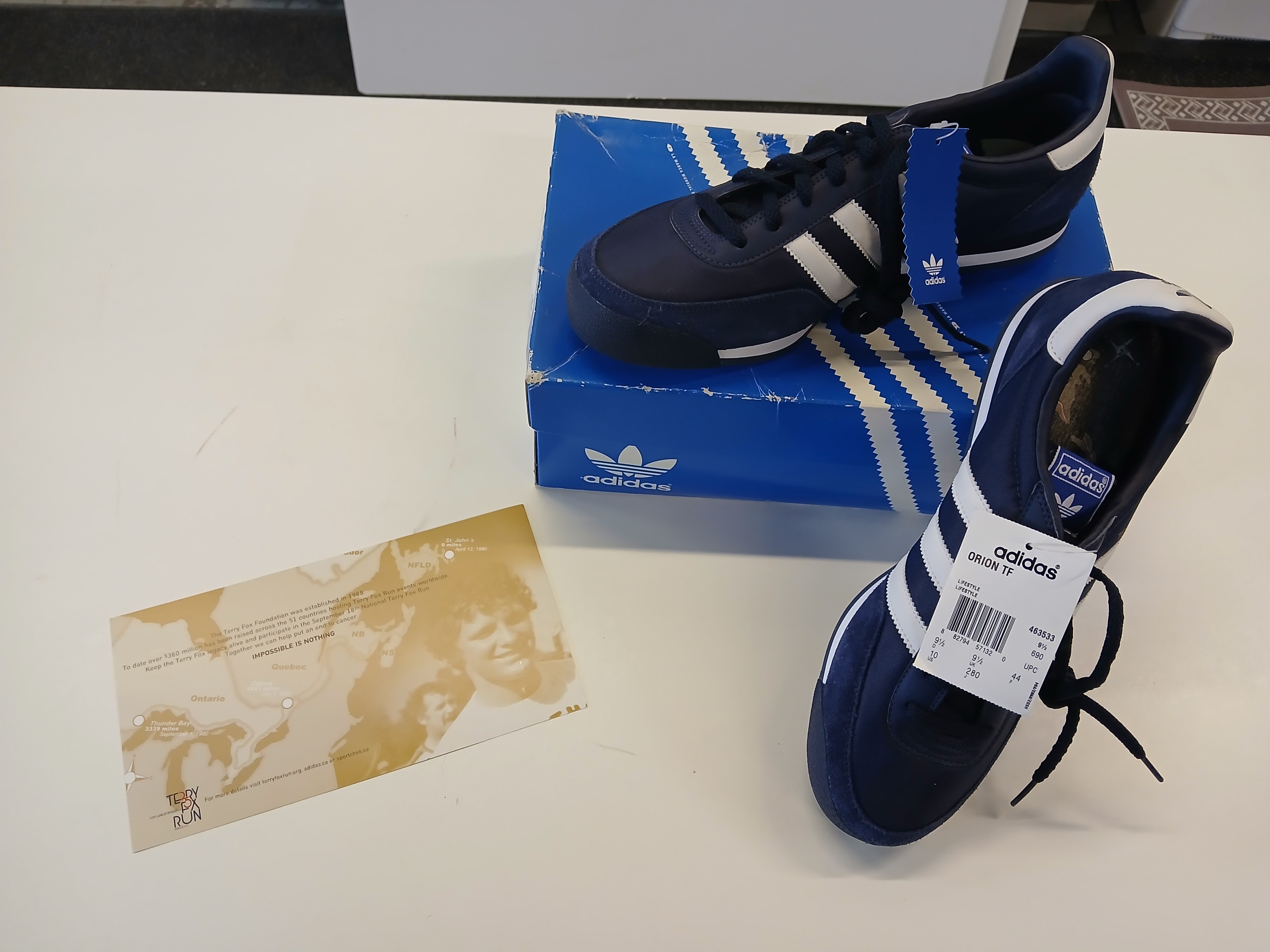 Adidas Limited Edition Terry Fox Shoes Size men's 10