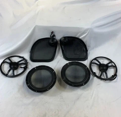 Genuine Harley-Davidson CVO 6.5 Speakers with Tweeters, Grills, and Stage 2 Woof