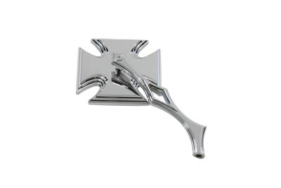 Maltese Mirror Chrome with Diamond Billet Stem for Harley