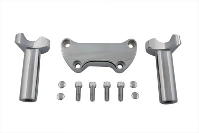 4-1/4 Straight Riser Kit Chrome for Harley Softail Shovelhead