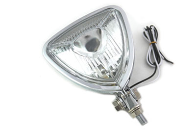 5 Triangle Headlamp Chrome for Harley